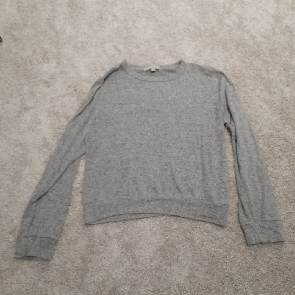 Classic Crewneck Cozy Gray Women's Sweater